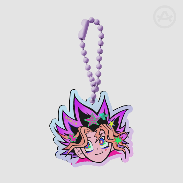 Yugi/Yami Yugi Rainbow Acrylic Keychains