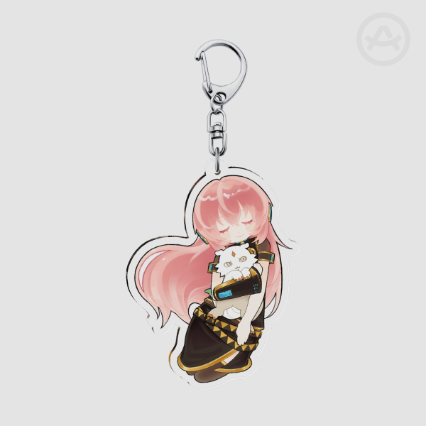Anoko (Chiikawa) x Megurine Luka Acrylic Keychain