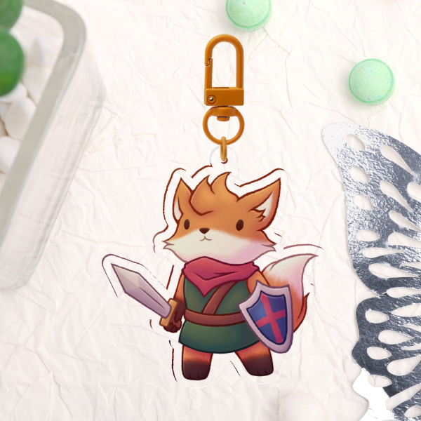 Tunic Ruin Seeker Fox Keychain