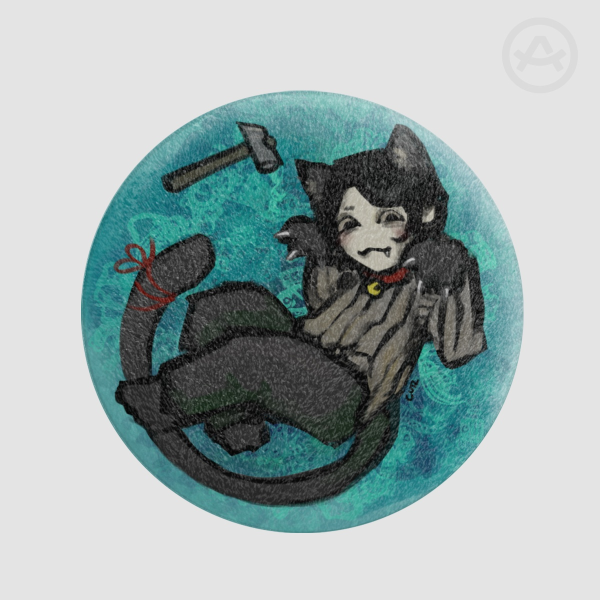 Room 203 Hell is Other People soft plush badge