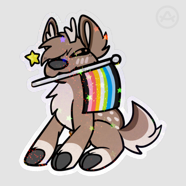Queer Deer Sparkle Sticker