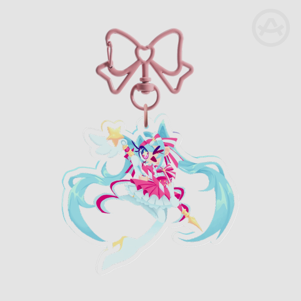 Retry Now Miku Keychain