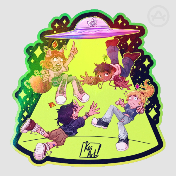 "Hope Kids" Colored Edge Die Cut Stickers