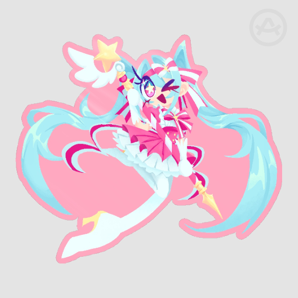 Retry Now Miku Sticker