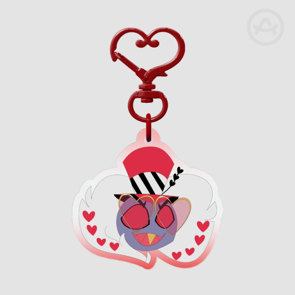 Valentino Colored Edge Acrylic Keychain