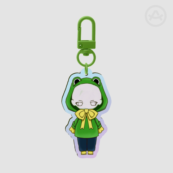 Custom Froggy Raincoat Keychain