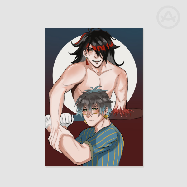 Ike Eveland and Vox Akuma Off-Inspired Poster
