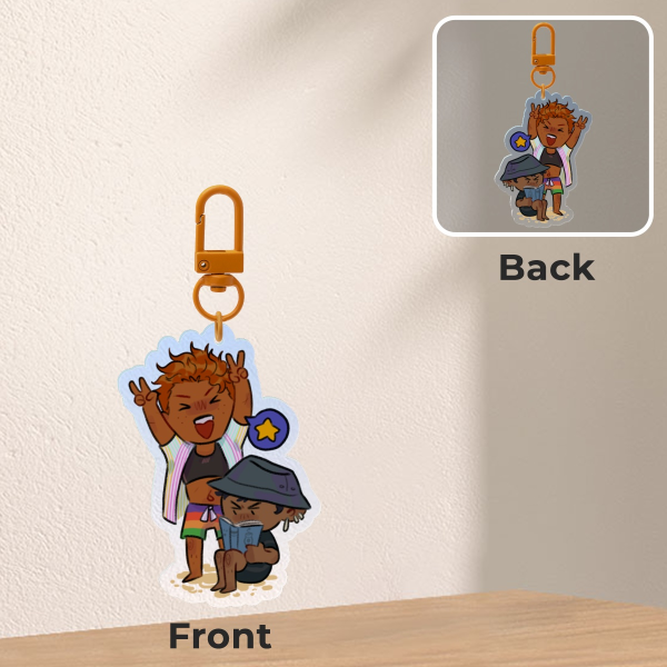 Gideon & Harrow - Beach Episode Keychain