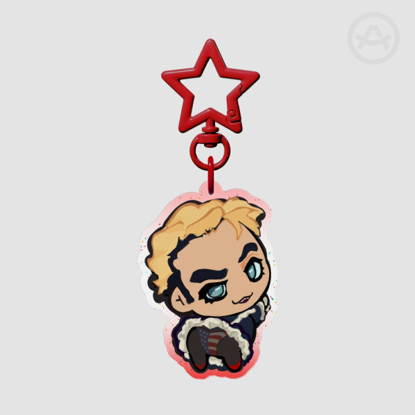 Homelander Glitter Acrylic Keychain