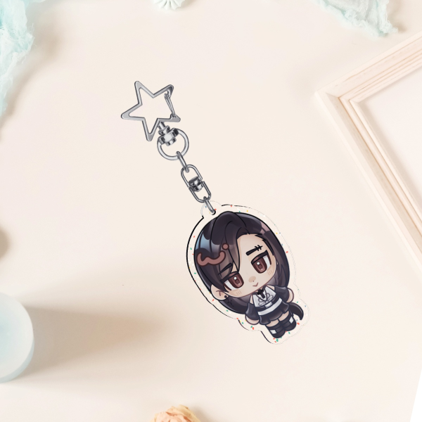 Tifa Glitter Keychain