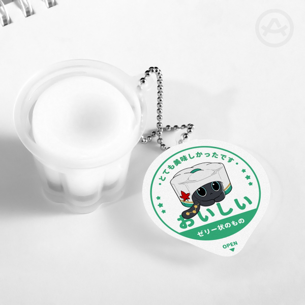 Jelly Keychain | HSR Cake Cat - Rice Dumpling