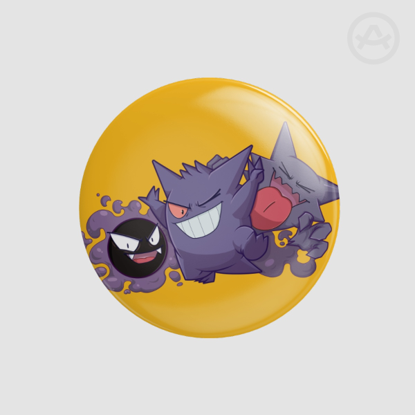 Gengar, Haunter, Gastly Pins