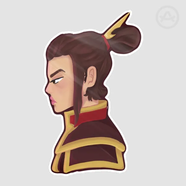 Azula ATLA side profile Die Cut Stickers