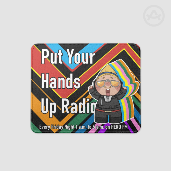 Put Your Hands Up Radio Present Mic Mouse Pad