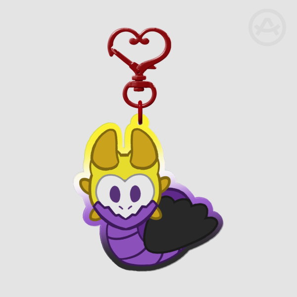 Nonbinary Loafing Dragon Keychain