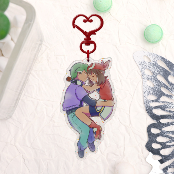 Contestshipping 🌹 Drew x May | Epoxy Glitter Acrylic Keychain