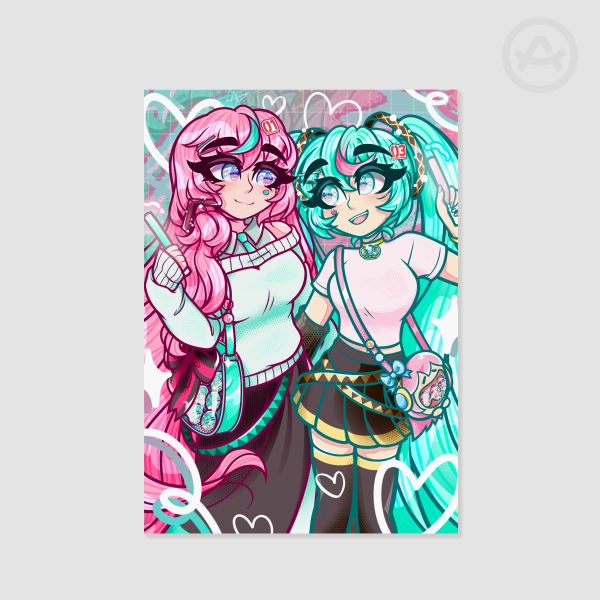 Poster Print - Mutual Fangirls Miku & Luka