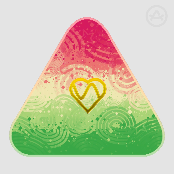 Aroflux Pride Flag Sticker | Hot Foil Stamping Die Cut Sticker