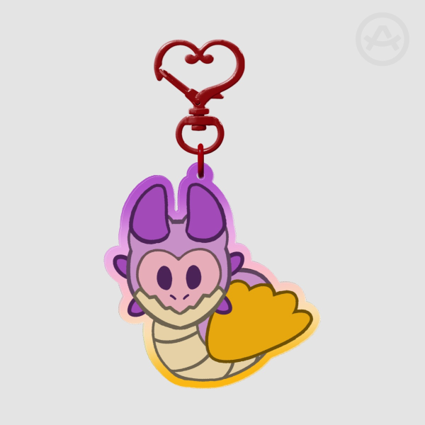 Trixic Loafing Dragon Keychain
