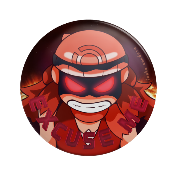 Dawn "Excuse me" 💙 Foil Round Badge | 2.28"(58mm)