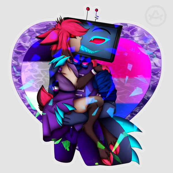 2026 Pride StaticRadio Kiss Sticker