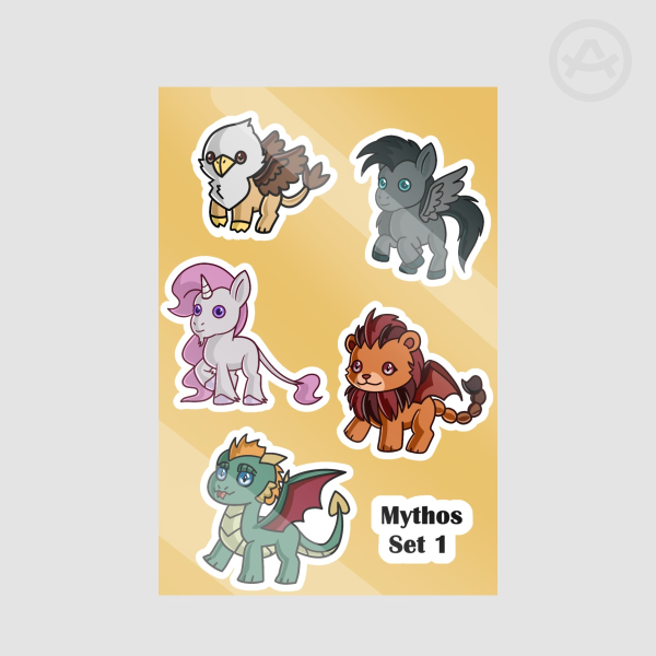 Mythos Sticker Sheet - Set 1
