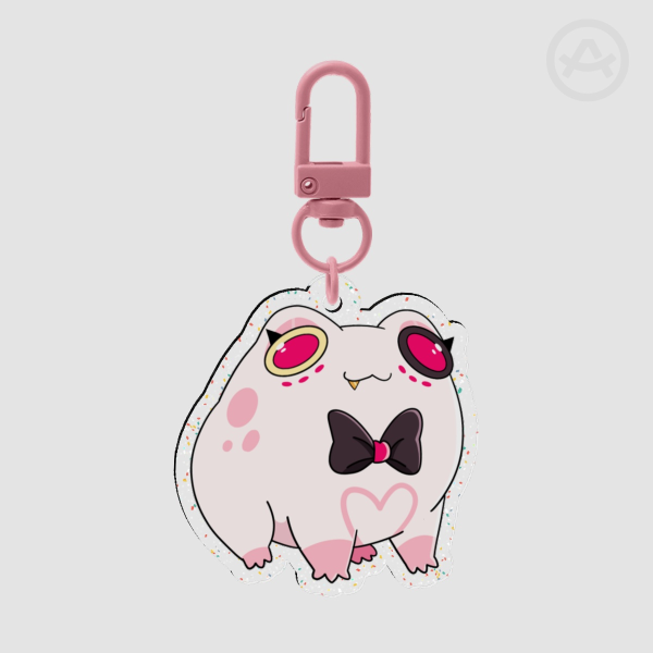 Angel Dust Frog Keychain - Glitter