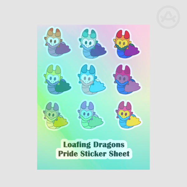 Loafing Dragons - Pride Sticker Sheet