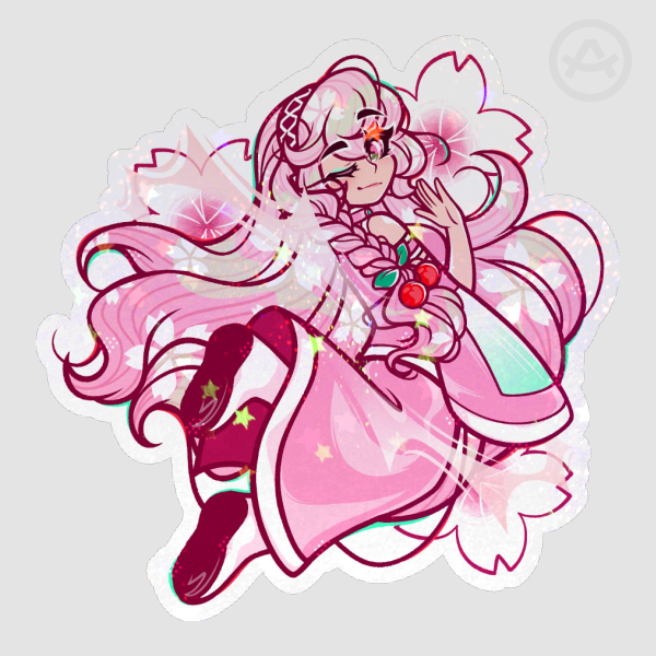 Holographic Sticker - Sakura Luka