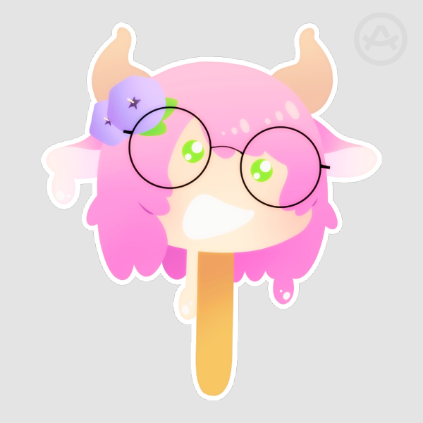 Aisha Popsicle Die Cut Sticker