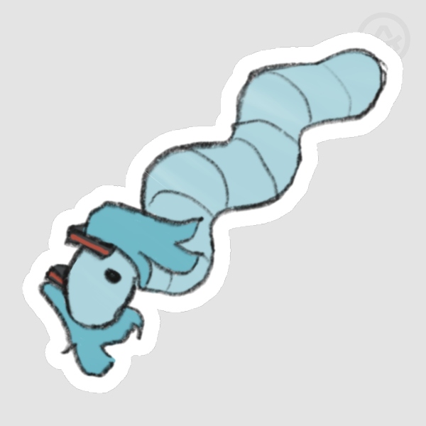 Wormsune Miku Sticker