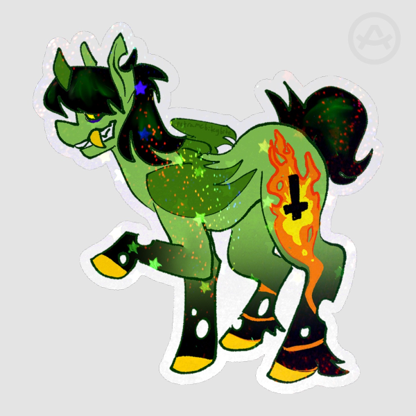 Gorillaz Murdoc My Little Pony Sticker