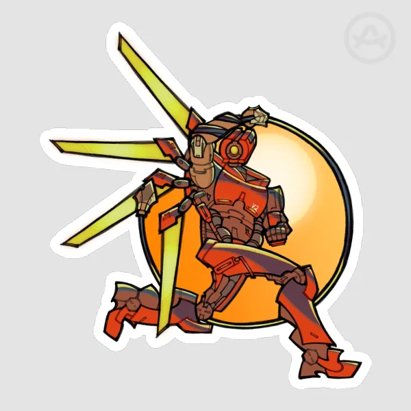 duel (versus reprise) - die cut sticker
