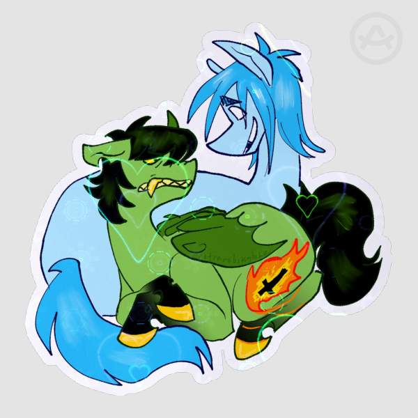 Gorillaz 2Doc My Little Pony Sticker