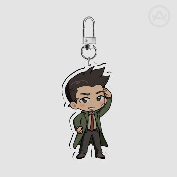 Gumshoe/Ace Attorney Keychain