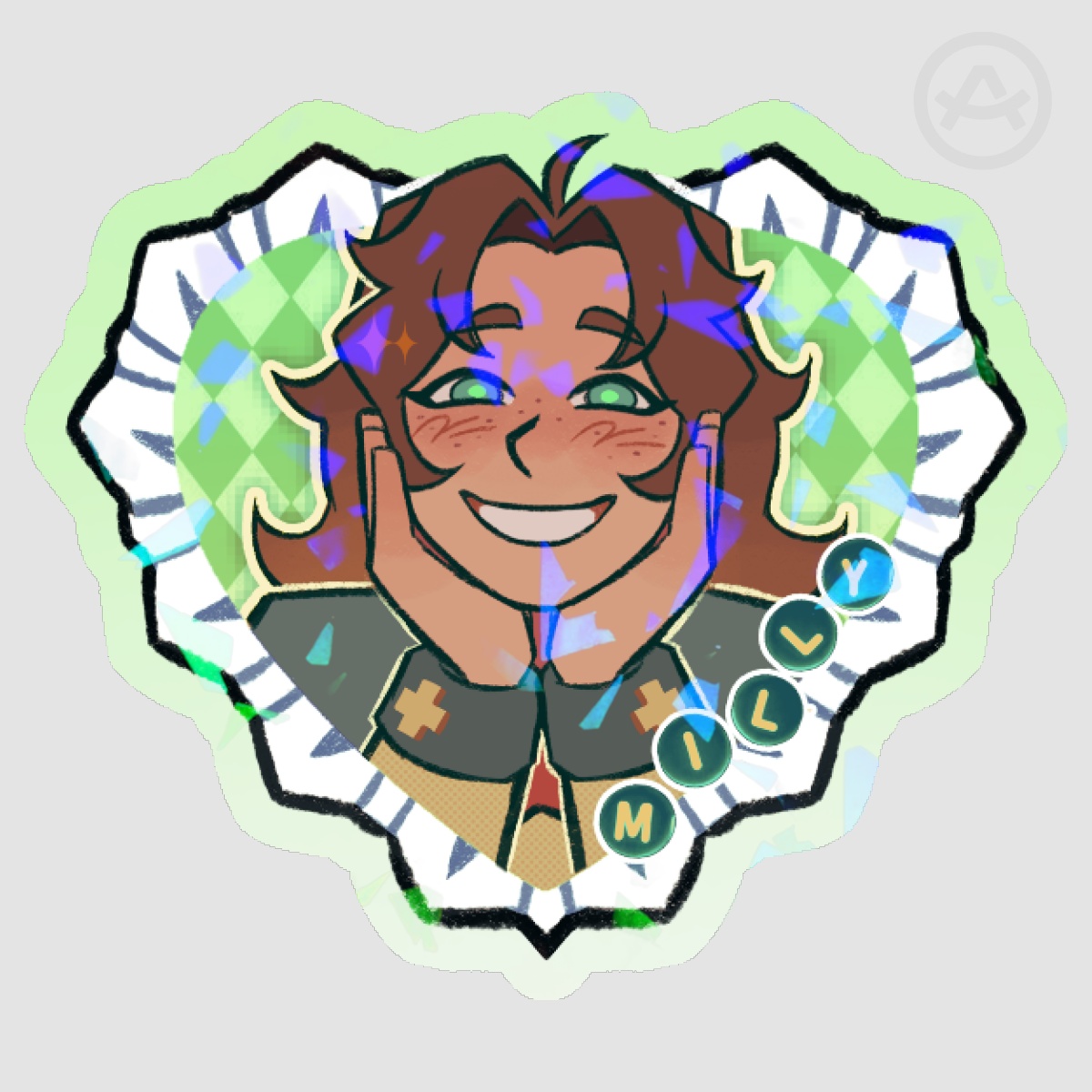 Milly Heart Stickers