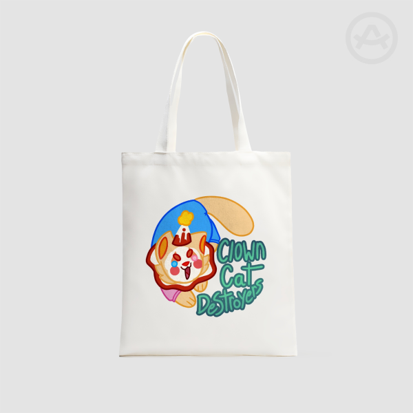 ClownCatDestroyers Logo Tote Bag