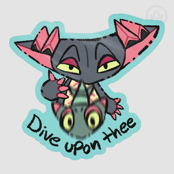 Dive upon thee Sticker