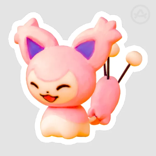 Skitty - Clay Sticker
