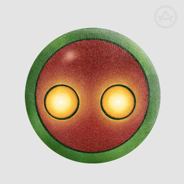 Flatwoods monster plush badge