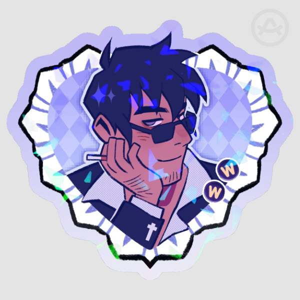 Wolfwood Heart Stickers