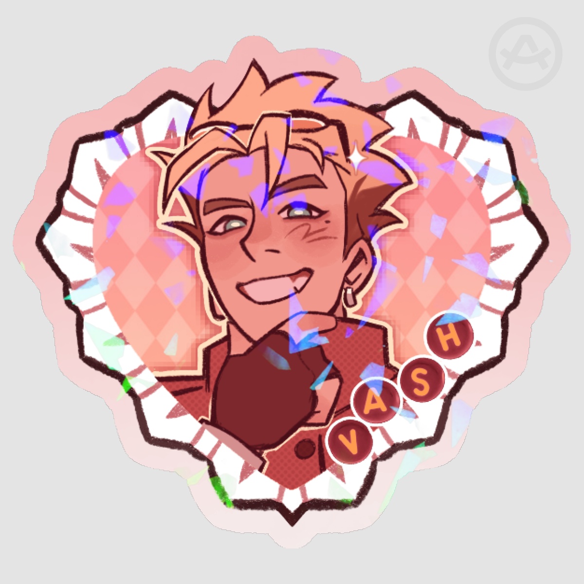 Vash Heart Stickers
