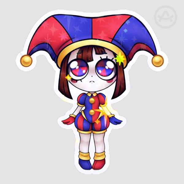 TADC -Chibi Pomni Holo Sticker