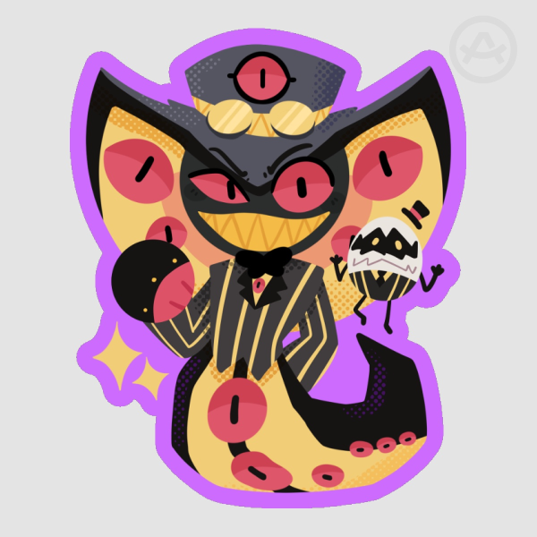 Sir Pentious Hazbin Hotel Sticker