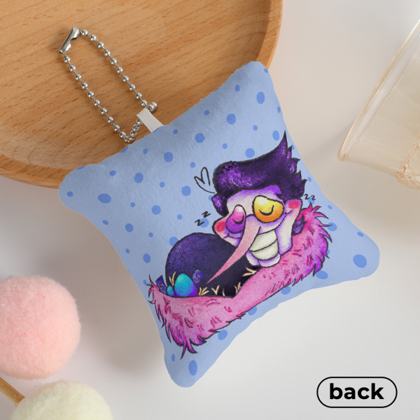 Spamton Nest Mini Pillow Keychains with squeaker
