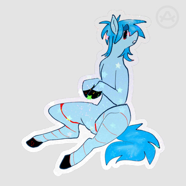 Gorillaz 2D My Little Pony Sticker