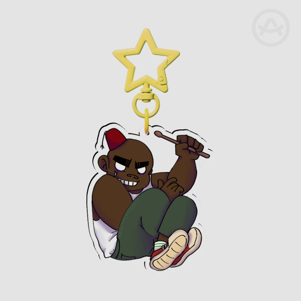 Gorillaz Russel Demon Days Keychain