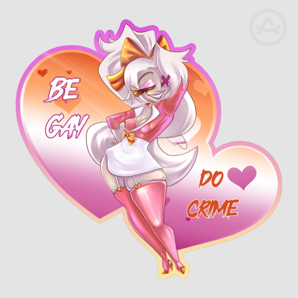 5" Hazbin Hotel Pride Sticker - Vaggi
