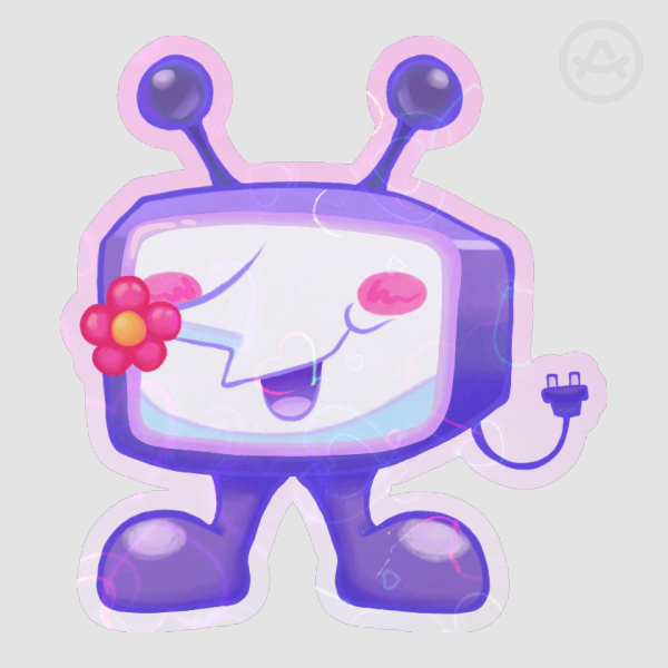Deltarune Tenna "Tennaling" Holographic sticker
