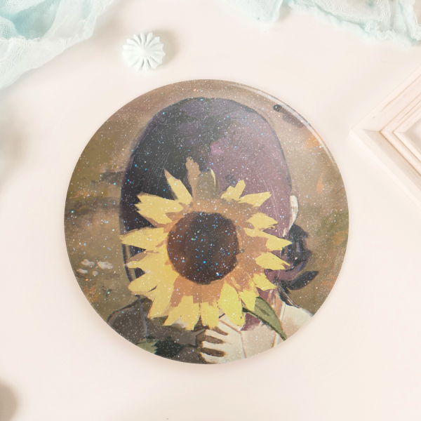 Reze Sunflower Badge Pin